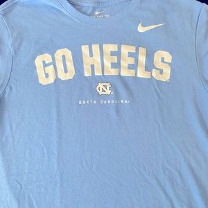 Nike Dri-Fit “Go Heels” UNC athletic shirt! (65% cotton & 35% polyester)